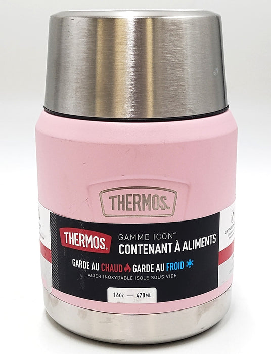 Thermos Icon 16oz Food Storage Jar with Spoon - Sunset Pink *SEE DETAILS*