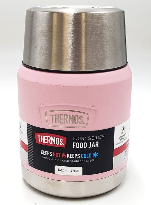 Thermos Icon 16oz Food Storage Jar with Spoon - Sunset Pink *SEE DETAILS*