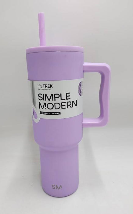 Simple Modern 40oz Trek Hydrangea Straw Tumbler Purple READ DESCRIPTION
