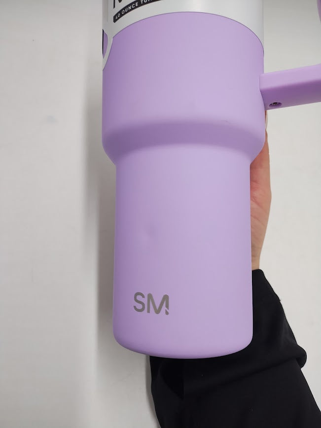 Simple Modern 40oz Trek Hydrangea Straw Tumbler Purple READ DESCRIPTION