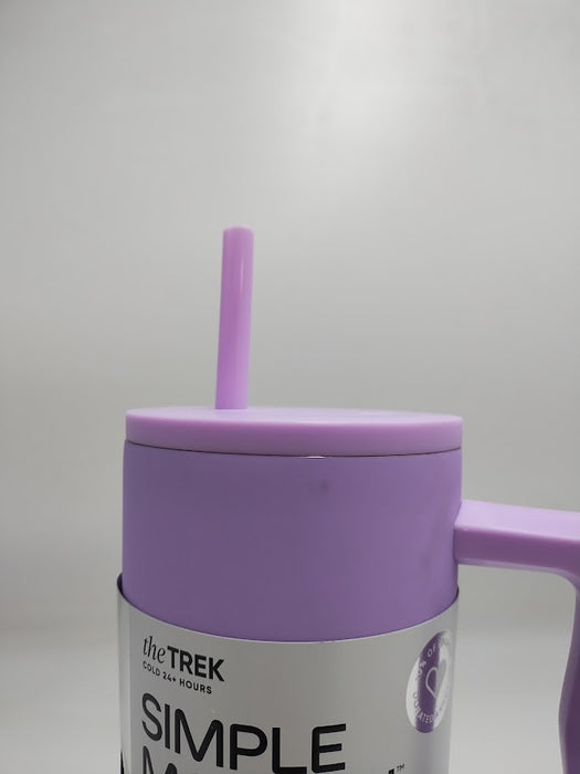 Simple Modern 40oz Trek Hydrangea Straw Tumbler Purple READ DESCRIPTION