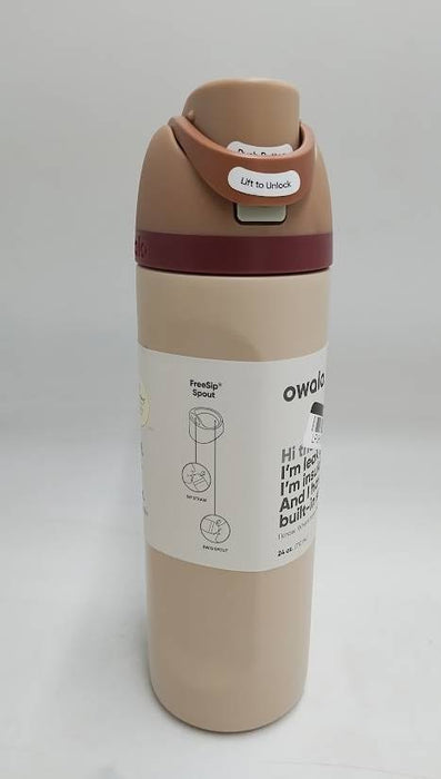 Owala 24oz FreeSip Stainless Steel Water Bottle - Butterscotch READ DESCRIPTION