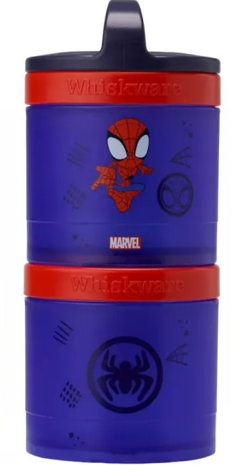 Whiskware Stackable 2pc Food Storage Jar Snack Pack - Spidey