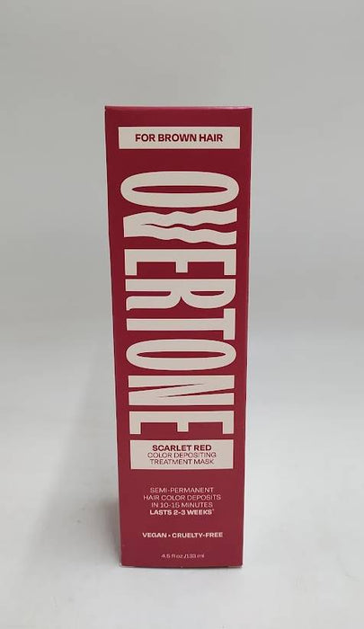 Overtone Scarlet Red Hair Mask- Semi-Permanent Hair Dye & Color Conditioner