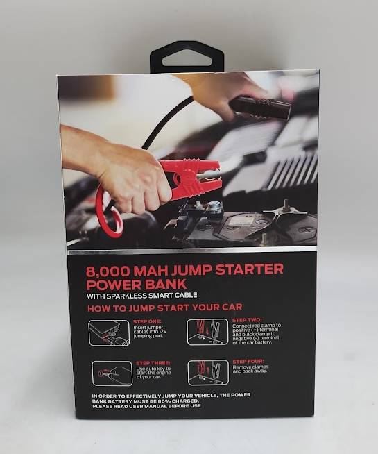 Monster New 8000mah Jump Starter Power Bank: 8000 Amps