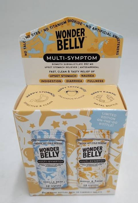 Wonderbelly Mini MultiSymptom Digestive Tablets VANILLA & ORANGE CREME EXP 12/26