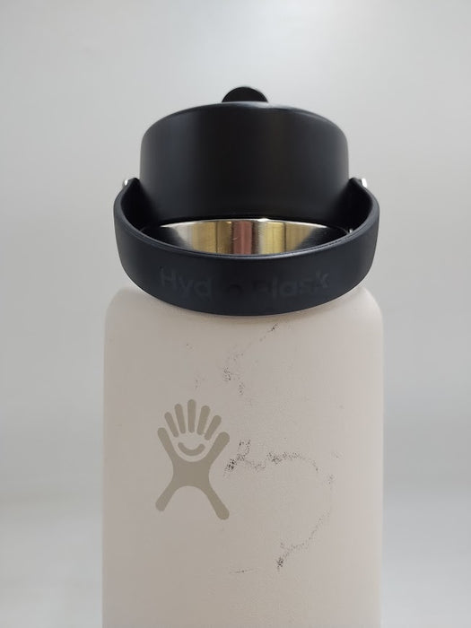 Hydro Flask 32oz Wide Mouth Flex Straw Travel Water Bottle Ivory READ DESCRIPTION