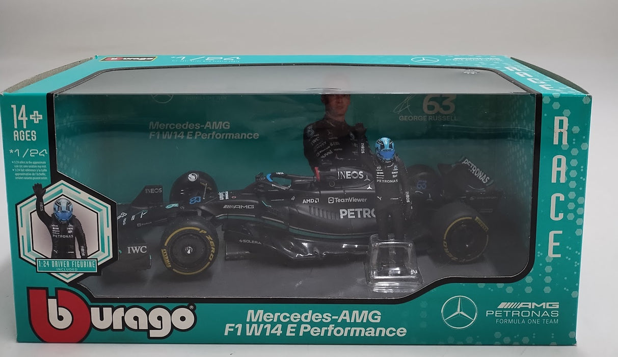 Maisto Formula Racing Diecast 1:24 MERCEDES AMG FQ W14 E PERFORMANCE