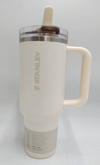 Stanley 40 oz Stainless Steel Quencher Pro Tour Tumbler Cream READ DESCRIPTION