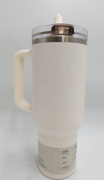 Stanley 40 oz Stainless Steel Quencher Pro Tour Tumbler Cream READ DESCRIPTION