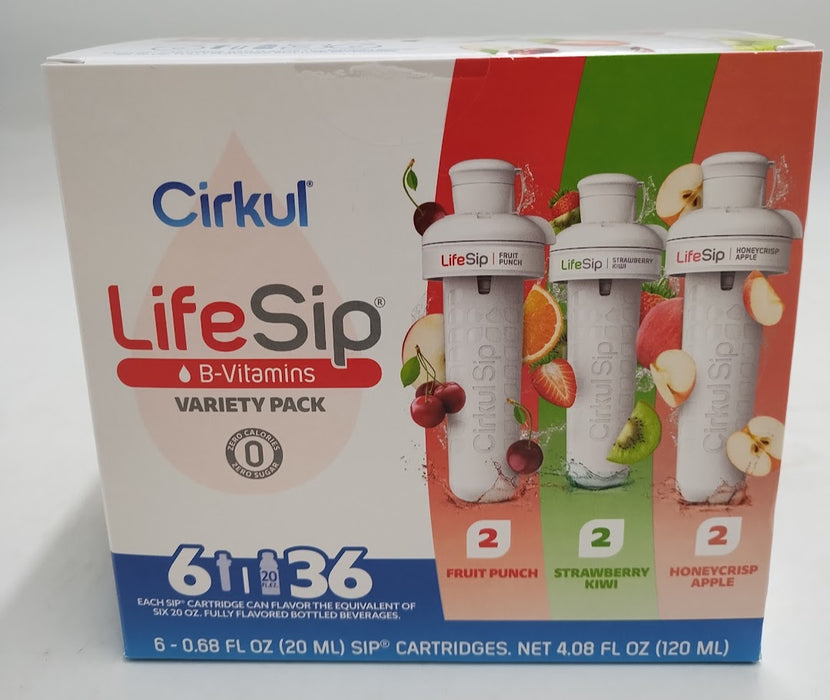Cirkul LifeSip Flavor Variety Pack Fruit Punch,Strawberry Kiwi,Honeycrisp Apple