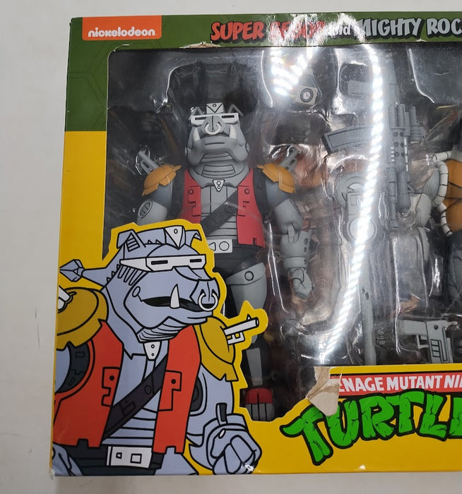 NECA Teenage Mutant Ninja Turtles Super Bebop and Mighty Rocksteady 7" Action Figures - 2pk (Target Exclusive)