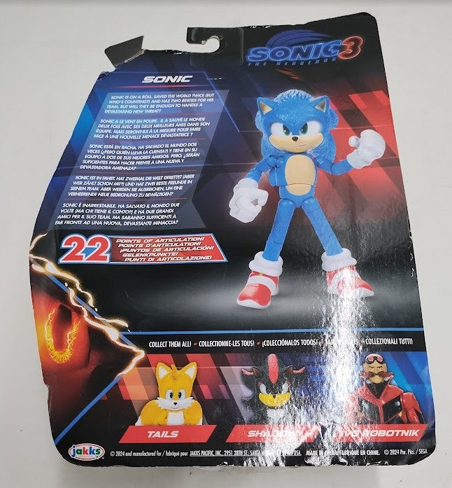 Sonic the Hedgehog 3 Sonic 5" Action Figure.SEE DETAILS.