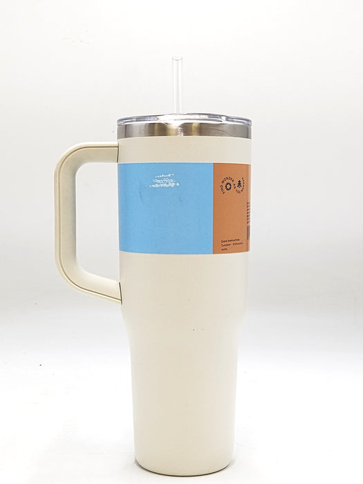Embark 40oz Stainless Steel Straw Tumbler - Cream *SEE DETAILS*