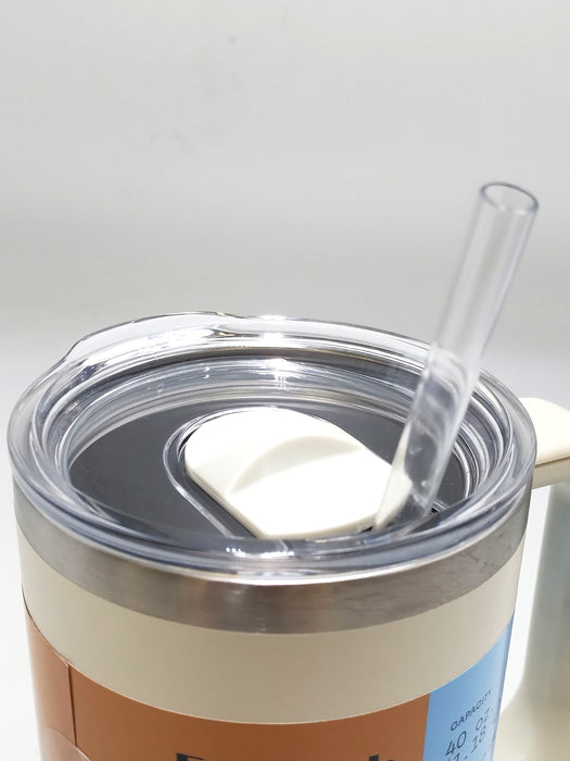 Embark 40oz Stainless Steel Straw Tumbler - Cream *SEE DETAILS*