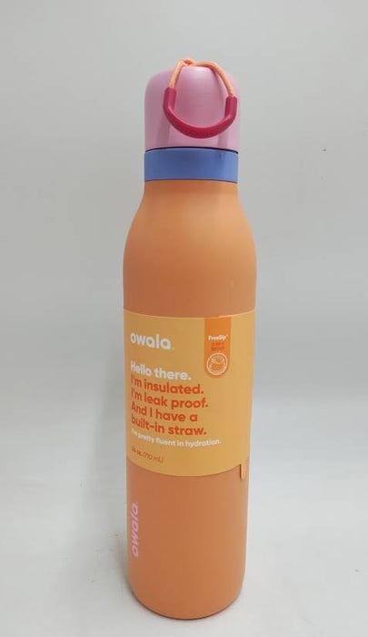 Owala 24oz FreeSip Twist Stainless Steel Water Bottle - Tangy Tango: Insulated, Leakproof, BPA-Free