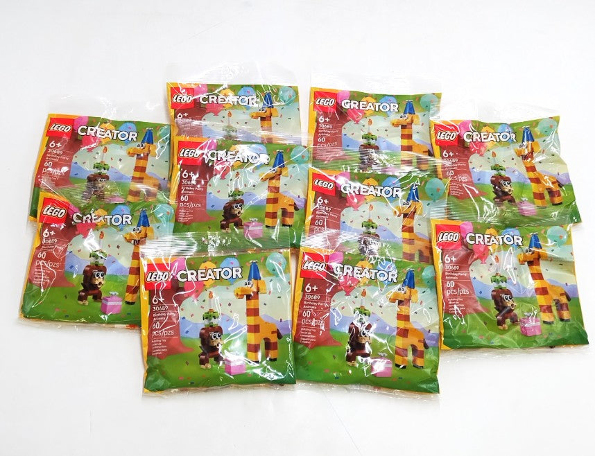 LOT OF 10!!! LEGO Creator Birthday Party Animals Building Kit 30689