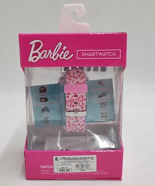 Girls' Barbie Light Up Interactive Watch - Pink