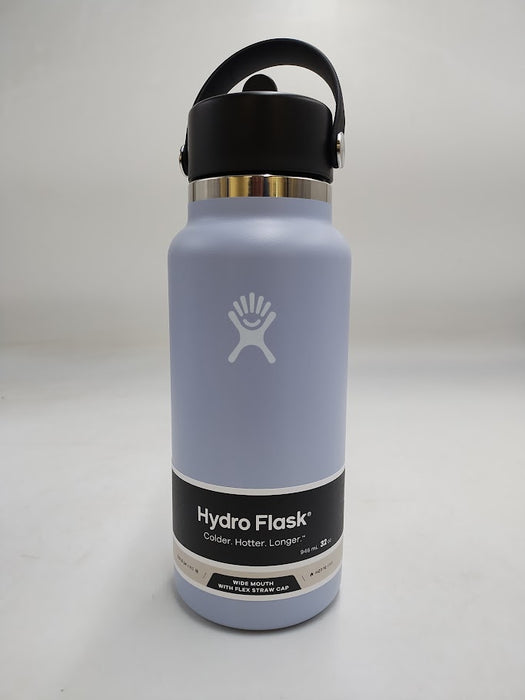 Hydro Flask 32oz Wide Mouth Flex Straw Bottle - Surf: Vacuum-Insulated, BPA-Free