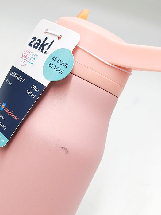 Zak Designs 20 fl oz Stainless Steel Tranquility Straw Bottle *SEE DETAILS*