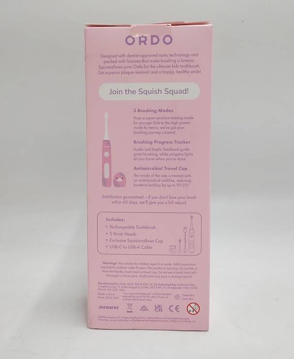 ORDO Sonic Kids' Rechargeable Toothbrush - Squishmallows Patty