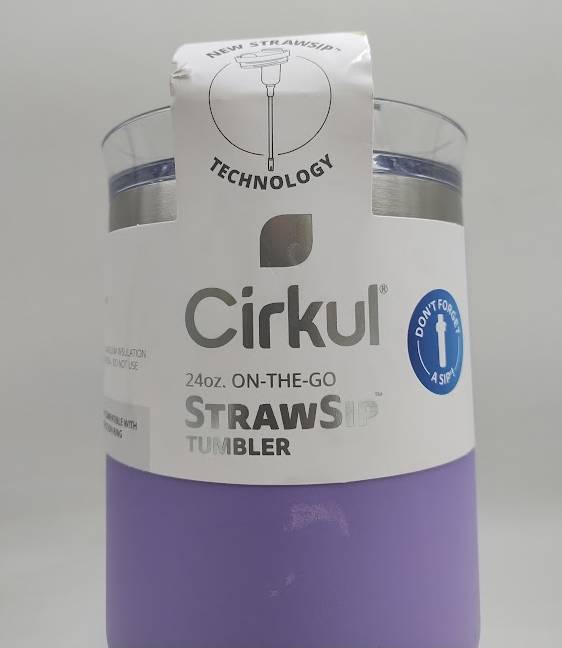 Cirkul Amethyst On-The-Go StrawSip Tumbler - 24oz READ DESCRIPTION
