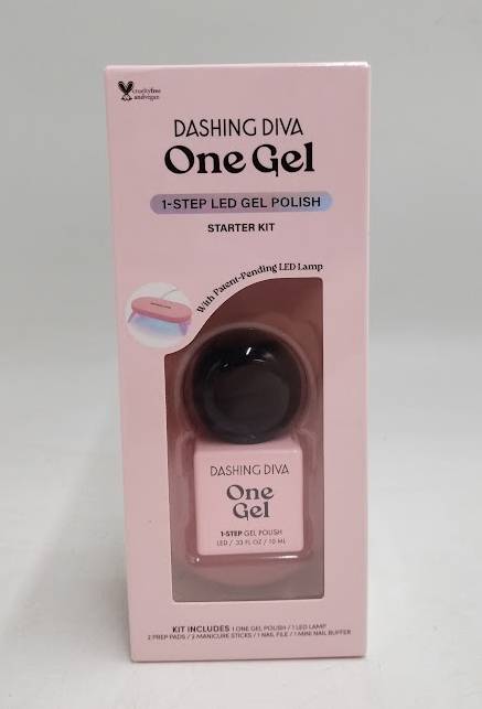 Dashing Diva One Gel Color Starter Kit - Real Black - 3-In-1