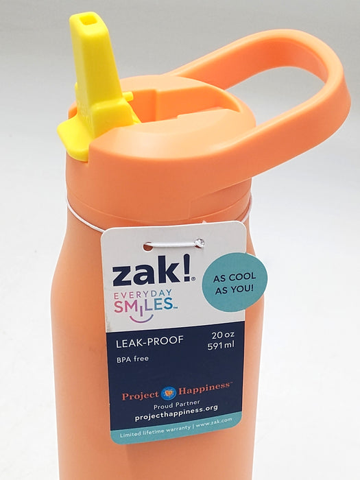 Zak Designs 20 fl oz Stainless Steel Tranquility Bottle - Orange *SEE DETAILS*