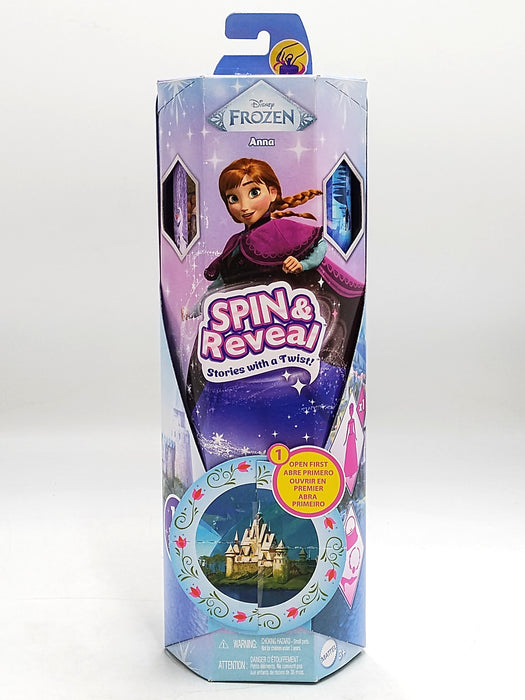 Disney Frozen Spin and Reveal Anna Fashion 12.5" Doll and Accessories with 11 Surprises