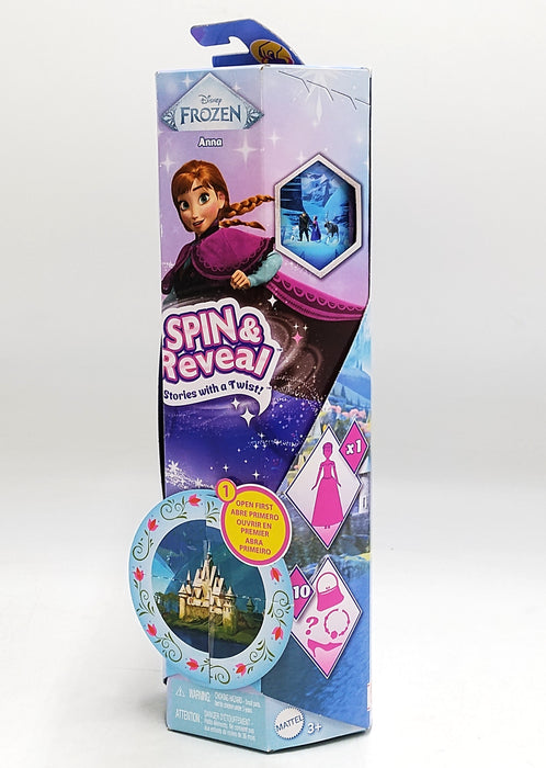 Disney Frozen Spin and Reveal Anna Fashion 12.5" Doll and Accessories with 11 Surprises
