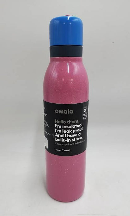 Owala 24oz FreeSip TWIST Stainless Steel - Bubblegum Burst READ DESCRIPTION