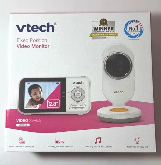 VTech 2.8 inch Digital Video Baby Monitor with Night Light, VM3254