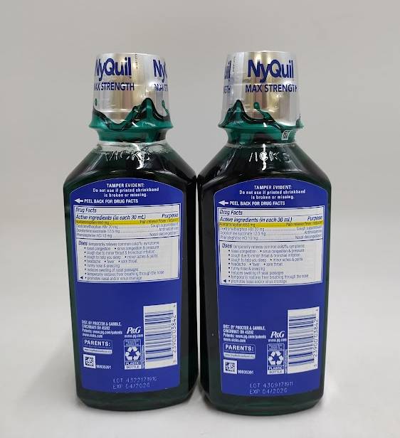 2 PACK!! NyQuil Severe Cold & Flu Original Liquid EXP 04/2026