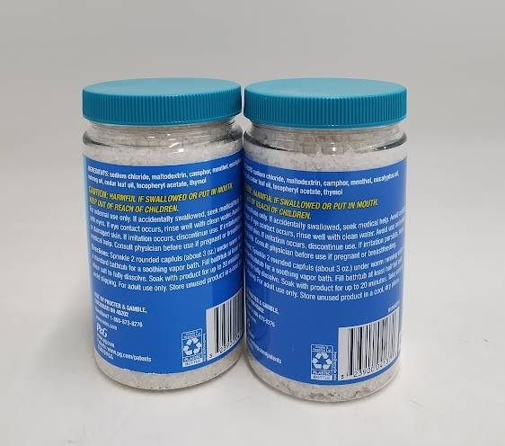 2 PACK!! Vicks VapoBath Vapor Crystals