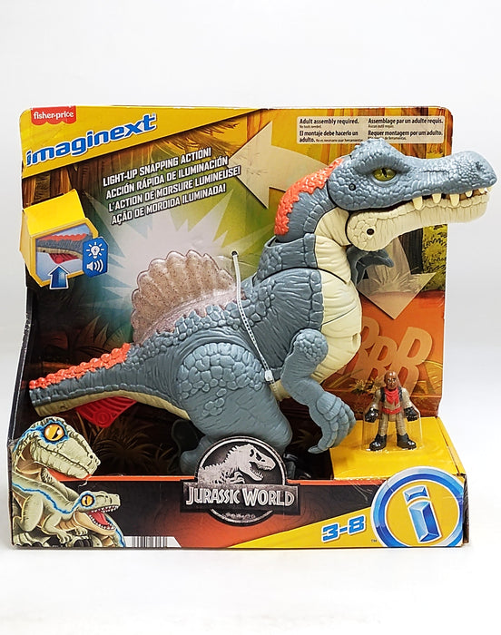 Fisher-Price Imaginext Jurassic World Ultra Snap Spinosaurus.SEE DETAILS.