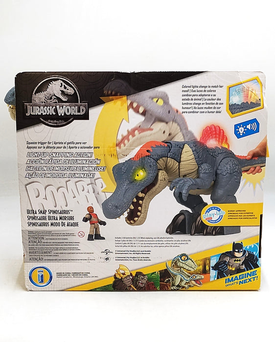 Fisher-Price Imaginext Jurassic World Ultra Snap Spinosaurus.SEE DETAILS.