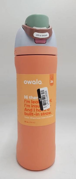 Owala FreeSip 24oz Stainless Steel Water Bottle - Tangy Tango READ DESCRIPTION