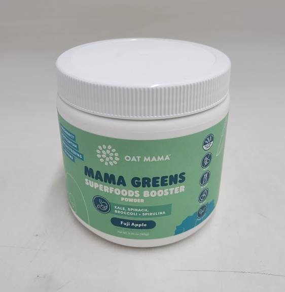 Oat Mama Greens Superfoods Booster Scoopable Jar - Fuji Apple EXP 08/05/2026