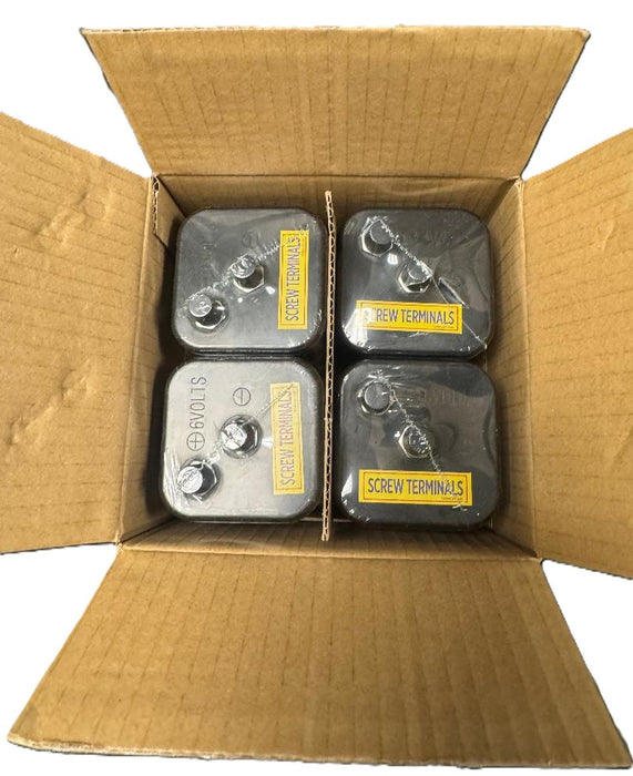 LOT OF 4 RAYOVAC Heavy Duty Lantern Battery, 6 Volt Screw Terminals, 945R4C