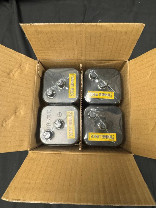 LOT OF 4 RAYOVAC Heavy Duty Lantern Battery, 6 Volt Screw Terminals, 945R4C
