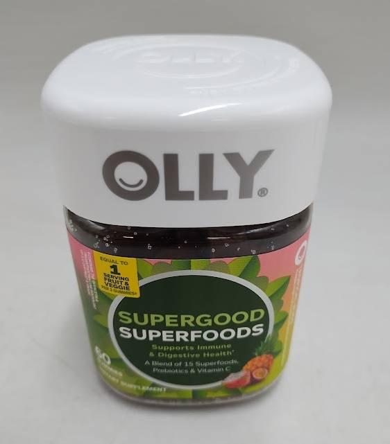 OLLY Supergood Superfoods Multivitamin Gummies - 60ct EXP 08/2026