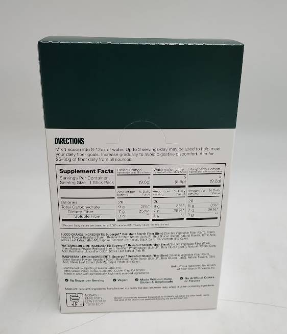 Supergut GLP-1 Daily Support Prebiotic Fiber Powder Sticks - 15ct EXP 07/10/2027