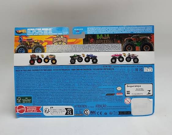 Hot Wheels Monster Trucks 1:64 Diecast SCORPEDO VS BAJA BLASTER - SEE DETAILS