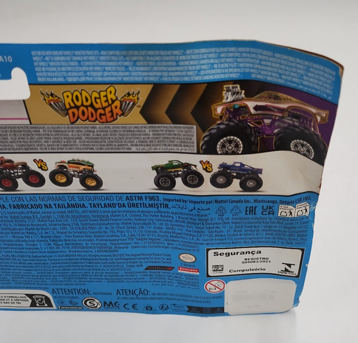 Hot Wheels Monster Trucks 1:64 Diecast DODGE CHARGER/ RODGER DODGER SEE DETAILS