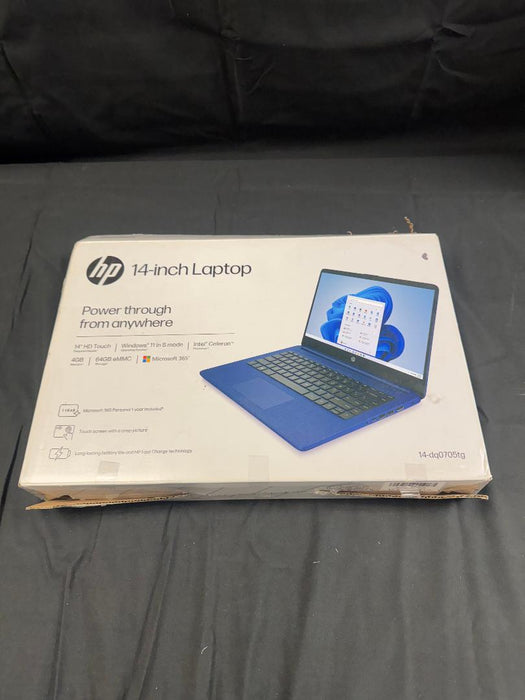 HP 14" Touchscreen Laptop - Intel Celeron  (14-dq0705tg) SEE DETAILS PARTS ONLY