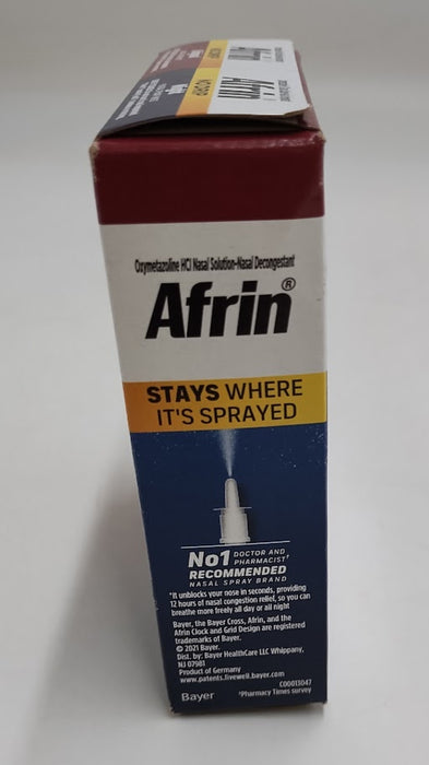 Afrin Original & Night Nasal Spray Bundle Pack - 2x15ml EXP 10/2026