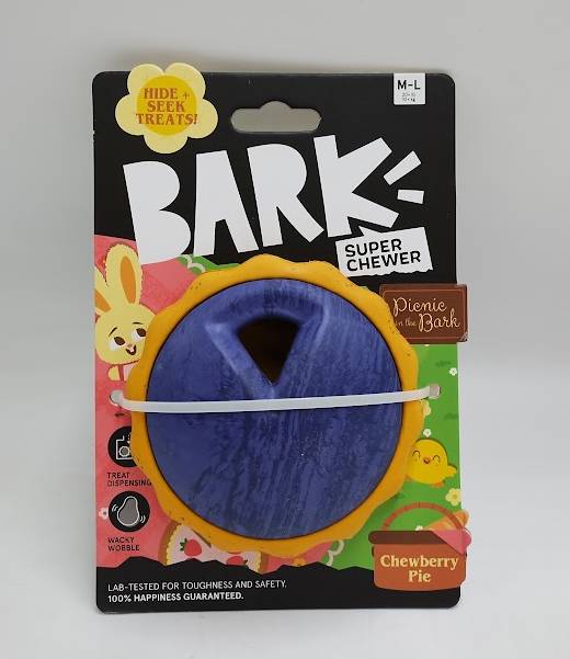 BARK Spring Picnic in the Bark Chewberry Pie Dog Treat Dispenser Toy