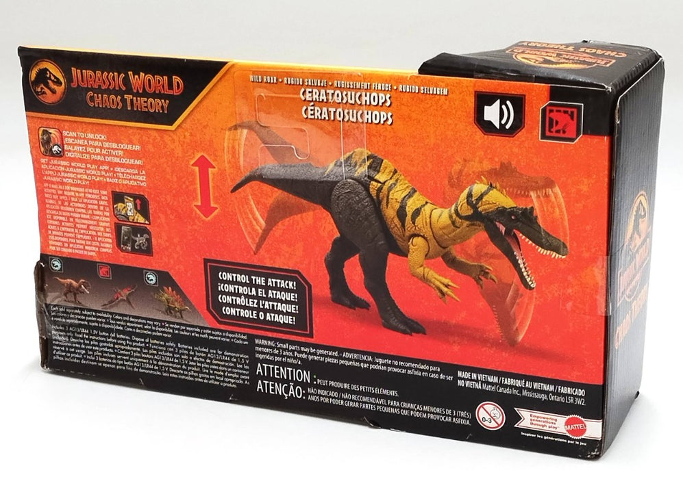 Jurassic World Chaos Theory: Wild Roar Ceratosuchops Figure *See Details*