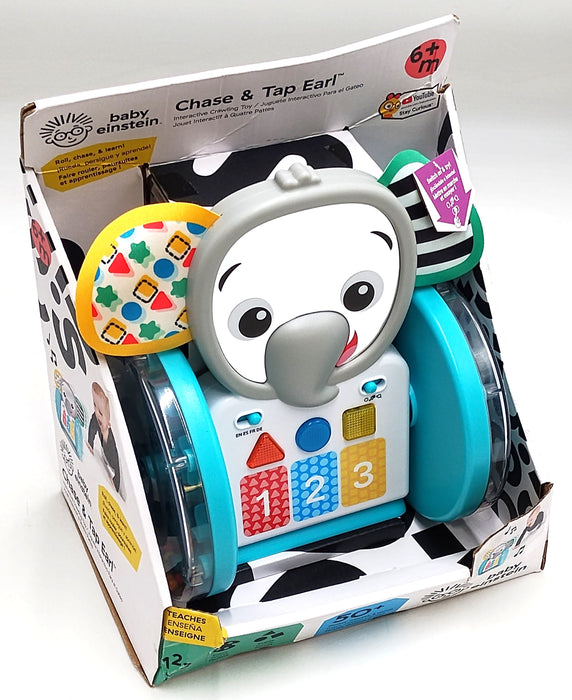 Baby Einstein Chase & Tap Earl Interactive Crawling Toy *SEE DETAILS*