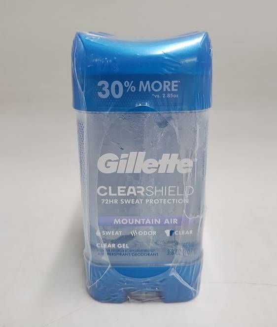3 PACK!! Gillette Clear Gel Antiperspirant & Deodorant Mountain Air
